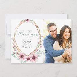 Tarjeta De Agradecimiento Foto Gracias | Flores de primavera frescas