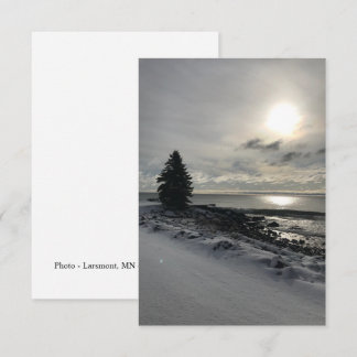 Tarjeta De Agradecimiento Foto Larsmont Minnesota Lago Superior