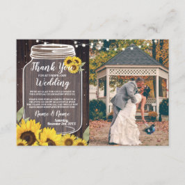 Tarjeta de agradecimiento Foto Luces de jarra de g