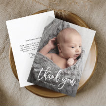 Foto manuscrita simple del bebé