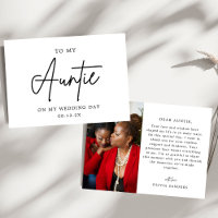 Foto minimalista A Mi Tía En El Día De Mi Boda