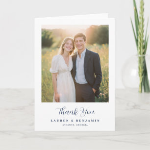 Tarjeta De Agradecimiento Foto Minimalista Cálida Agradecida