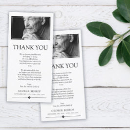 Tarjeta De Agradecimiento Foto minimalista | Compasión Gracias