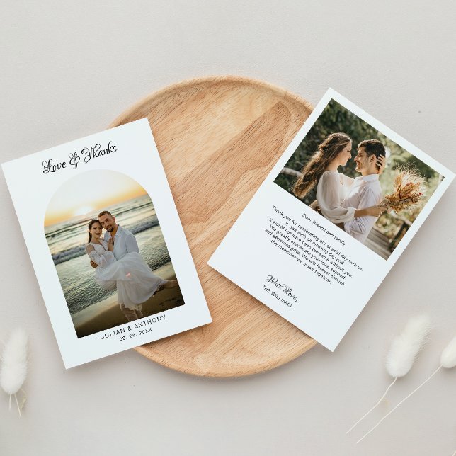 Tarjeta De Agradecimiento Foto Minimalista simple (Subido por el creador)