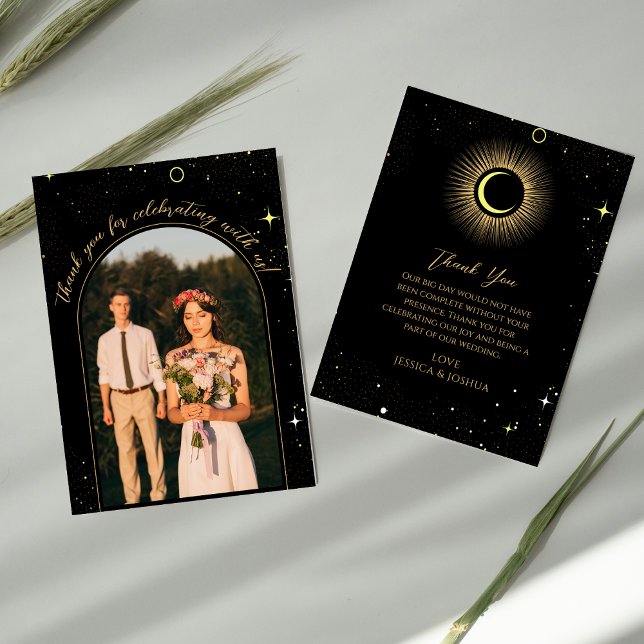 Tarjeta De Agradecimiento Foto mística del Arco Negro Celestial (Subido por el creador)