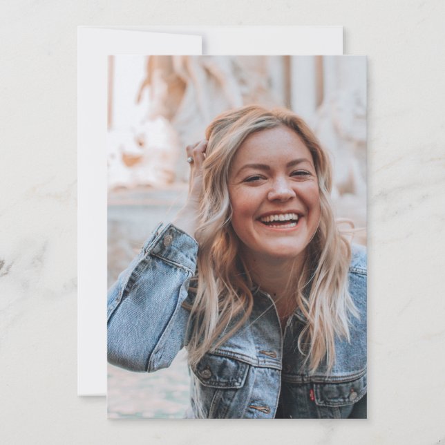 Tarjeta De Agradecimiento Foto personalizada (Anverso)