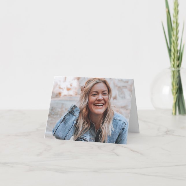 Tarjeta De Agradecimiento Foto personalizada (Anverso)