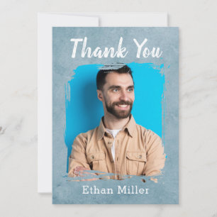 Tarjeta De Agradecimiento Foto personalizada con nombre personalizado