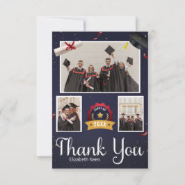 Tarjeta De Agradecimiento Foto personalizada de graduación