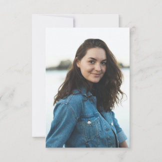 Tarjeta De Agradecimiento Foto personalizada personalizada