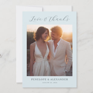 Tarjeta De Agradecimiento Foto Romántica con Crema