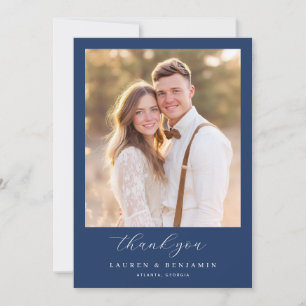 Tarjeta De Agradecimiento Foto Romántica de Marina Cálida