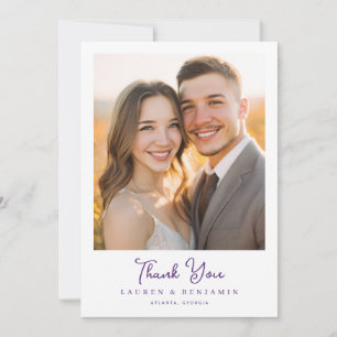 Tarjeta De Agradecimiento Foto Romántica de Otoño Cálido