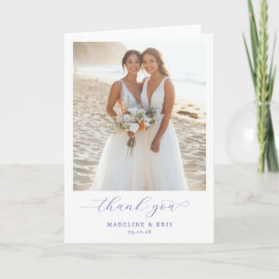 Tarjeta De Agradecimiento Foto Romántica de Playa