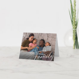 Tarjeta De Agradecimiento Foto simple de la familia de Personalizados
