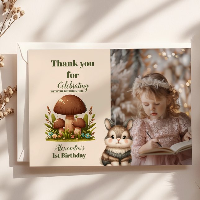 Tarjeta De Agradecimiento Fotografía Animales de Woodland Verdor salvaje Uno (Subido por el creador)