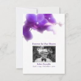 Tarjeta De Agradecimiento Fotografía Compasión Fúnebre Floral Gracias