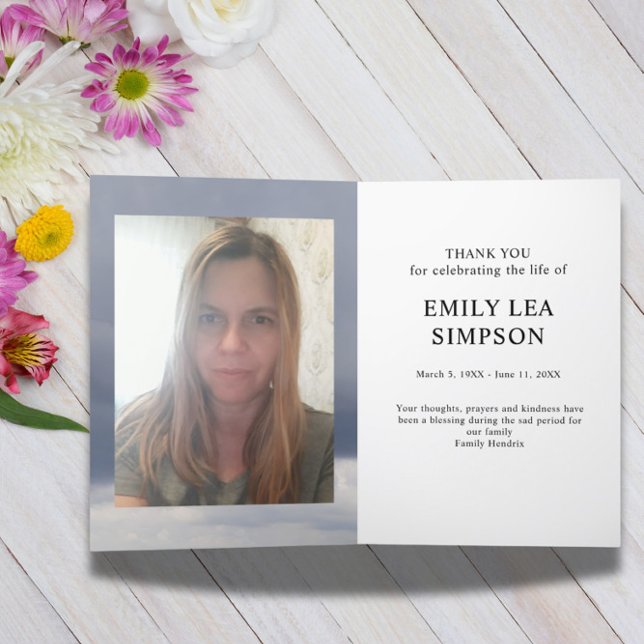 Tarjeta De Agradecimiento Fotografía: Compasión por los funerales Gracias Ta (Subido por el creador)