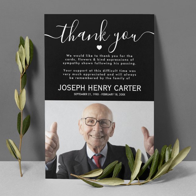 Tarjeta De Agradecimiento Fotografía de Funeral Solidario (Subido por el creador)