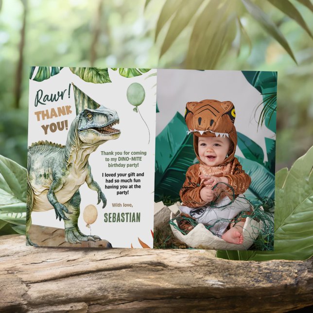 Tarjeta De Agradecimiento Fotografía de la fiesta de cumpleaños de Jungle Di (Subido por el creador)