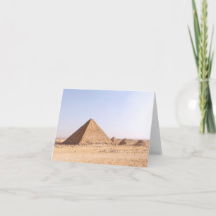 Tarjeta De Agradecimiento Fotografía de las Pirámides de Giza