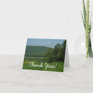 Tarjeta De Agradecimiento Fotografía de verano de Laurel Highlands Pennsylva