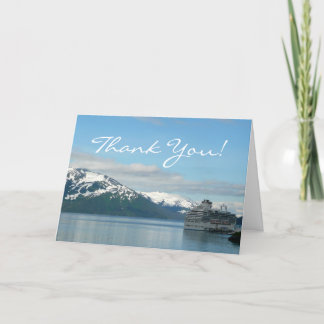 Tarjeta De Agradecimiento Fotografía de viajes de crucero en Alaska