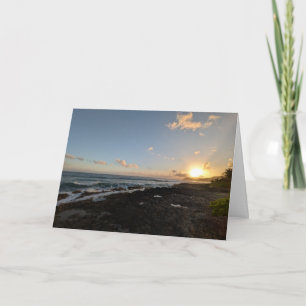 Tarjeta De Agradecimiento Fotografía del paisaje natural hawaiano