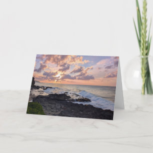 Tarjeta De Agradecimiento Fotografía del paisaje natural hawaiano