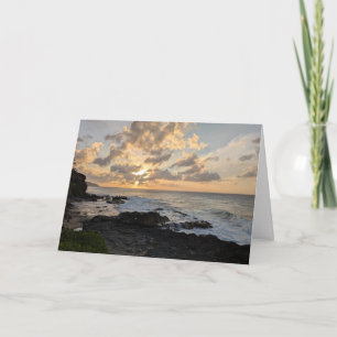 Tarjeta De Agradecimiento Fotografía del paisaje natural hawaiano