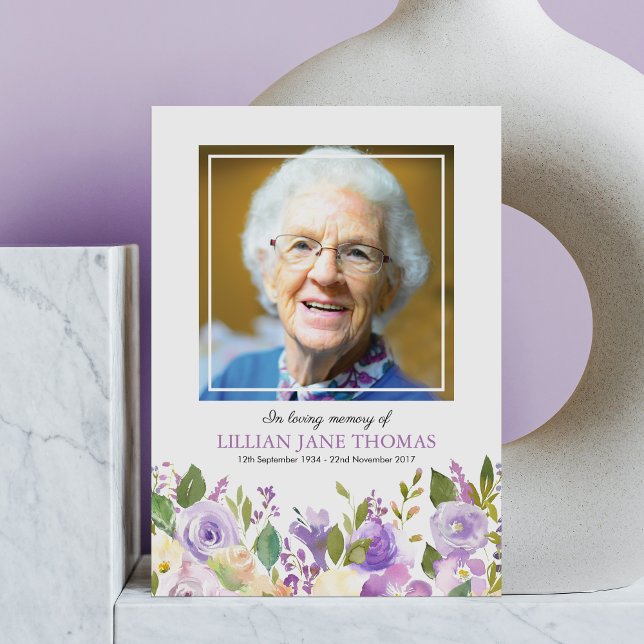 Tarjeta De Agradecimiento Fotografía funeraria Gracias | Monumento a Lavende (Subido por el creador)