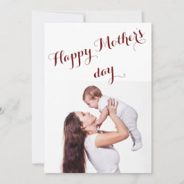 Tarjeta De Agradecimiento Fotografía personalizada del Día de la Madre Feliz