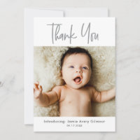 Fotografía simple para bebé Gracias Nacimiento de 