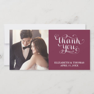 TARJETA DE AGRADECIMIENTO FOTOGRÁFICA CON LETRA MA