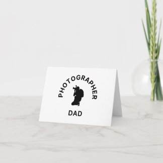 Tarjeta De Agradecimiento Fotógrafo Papá