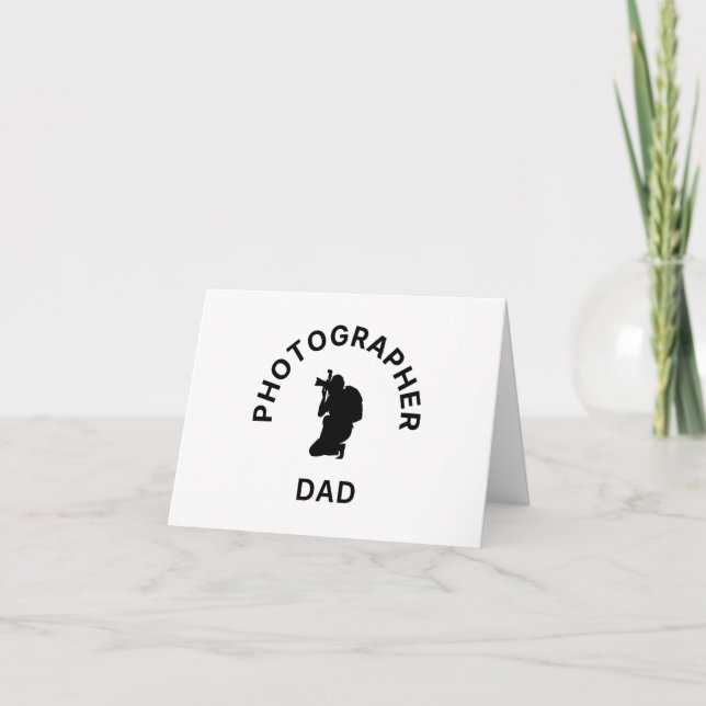 Tarjeta De Agradecimiento Fotógrafo Papá (Anverso)