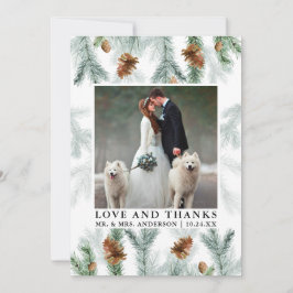 Tarjeta De Agradecimiento Fotos de bodas con piñas al agua amor agradecimien