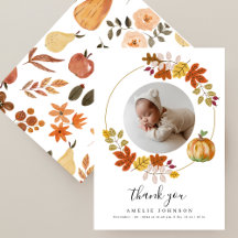 Fotos de Botánicas de Otoño para Baby Shower de Ca