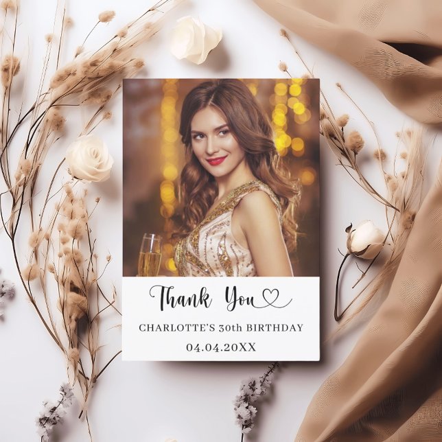 Tarjeta De Agradecimiento Fotos de cumpleaños (Subido por el creador)