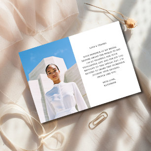 Tarjeta De Agradecimiento Fotos de Desayuno Nupcial para Cualquier Evento Si