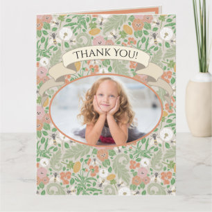 Tarjeta De Agradecimiento Fotos de Pensamientos de Diente de León Vintage Ab