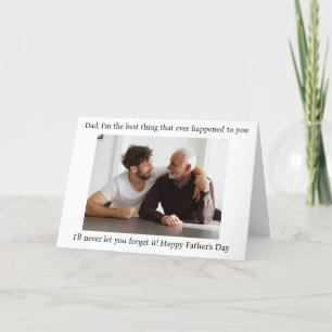 Tarjeta De Agradecimiento Fotos del Día del Padre gracioso personalizadas