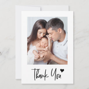 Tarjeta De Agradecimiento Fotos personalizadas de bebé recién nacido Fiesta 