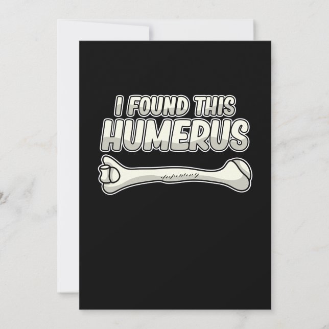 Tarjeta De Agradecimiento Found This Humerus Surgeon Surgery Medical Doctor (Anverso)