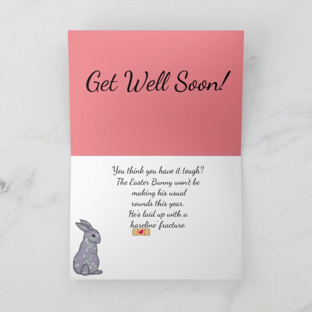 Tarjeta De Agradecimiento Fractura de "línea lisa" (Interior)