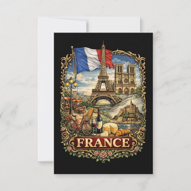 Tarjeta De Agradecimiento France (Anverso)