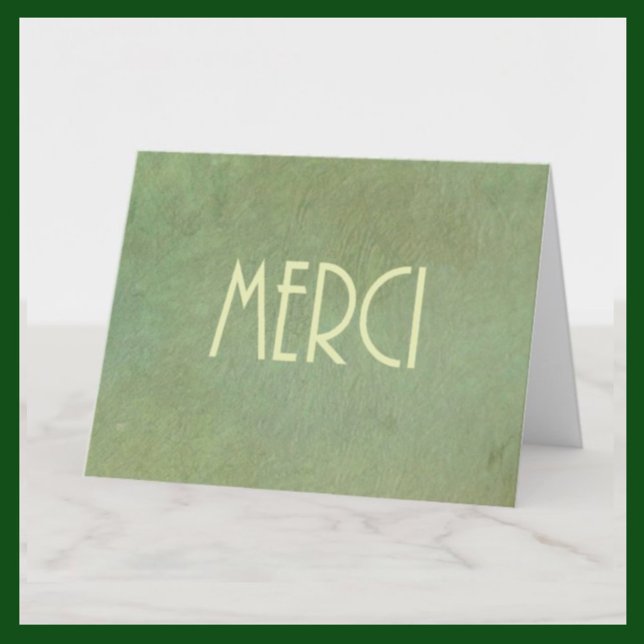 Tarjeta De Agradecimiento Francés Gracias (Subido por el creador)