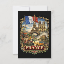 Tarjeta De Agradecimiento Francia