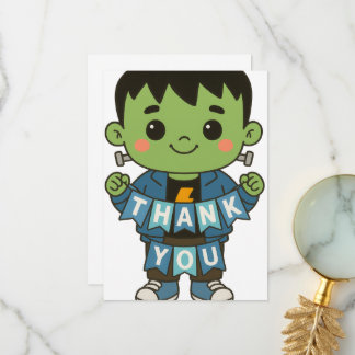 Tarjeta De Agradecimiento Frankie Boo Crew “Thank You” Card