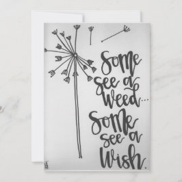 Tarjeta De Agradecimiento Frase inspiradora - Weed - Wish Note Card